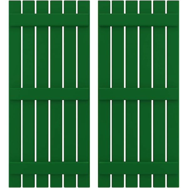 Ekena Millwork Americraft 6-Board, 3 Batten Exterior Real Wood Spaced Board-n-Batten Shutters, ARW401SB623X46HGH, PR ARW401SB623X46HGH - main